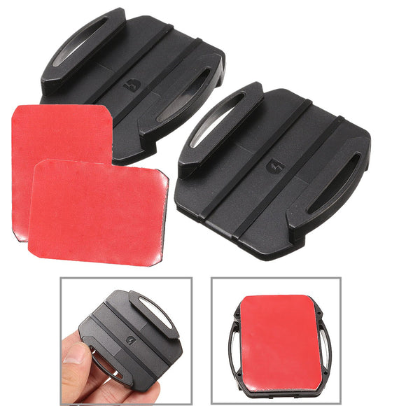 2 Curved Mounts + 2 Flat Adhesives Kit For Sony Action Cam VCT-AM1 Video Camera
