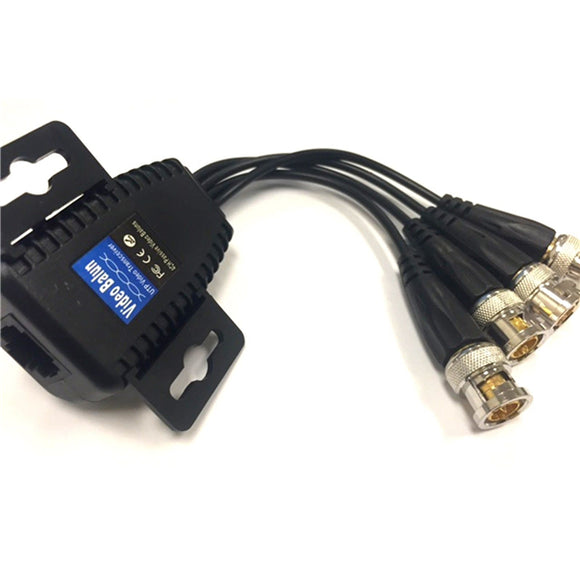 4CH BNC Camera Video Balun Passive Transceiver for PVT HD IP Extender