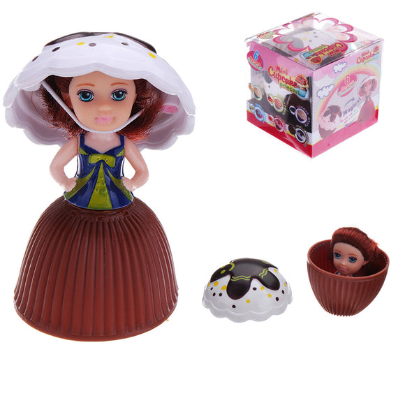 9CM Mini Cupcake Princess Surprise Doll Dress Sweet Smell Cup Cake Girls Dolls Funny Playing House Gift