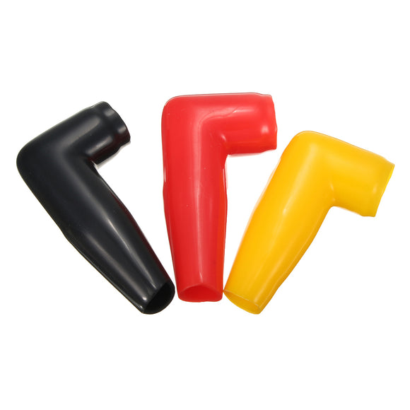 Electric Guard Motor Winch Cable Terminal Boot Black/Yellow/Red Rubber Cover