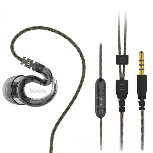 Beevo BV-EM390 Bass Turbo Sport In Ear Headphone Earphone With Mic