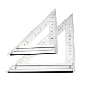 Greener 90 Degree Square Ruler Triangle Ruler Stainless Steel Multi-Function Triangle Board Woodworking Protractor Measuring Instrument