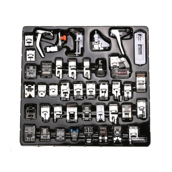 KCASA Sewing Knitting Crochet Domestic Machine Braiding Blind Stitch Darning Presser Foot Feet Kit