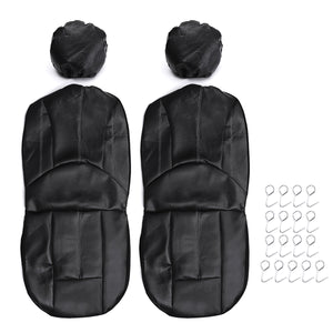 4PCS / Set  Universal  PU Leather Car Front Seat Breathable Protection Cover