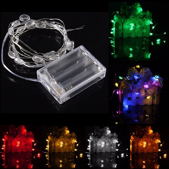 2M 20 LED Lucky Egg Style Battery Operated Xmas String Fairy Lights Party Wedding Christmas Decor
