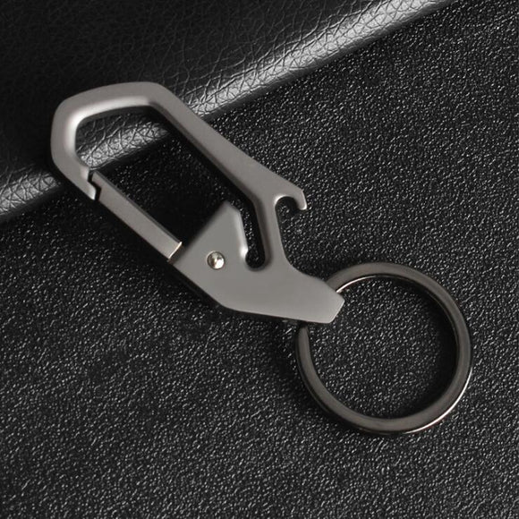 NAUBOU Zinc Alloy Men's Keychain EDC Multi-functional Bottle Opener Keychain