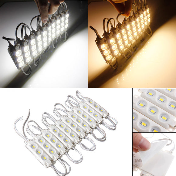 20pcs Molding Waterproof 3LED 5630 SMD Module Light White/Warm White