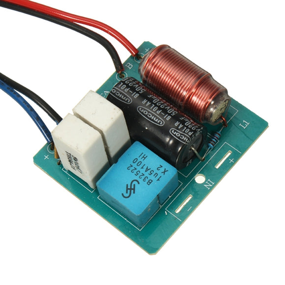 60W 2 Way 220UF HiFi Audio Speaker Frequency Divider 4-8 Ohm Treble Bass Subwoofer Frequency Divider