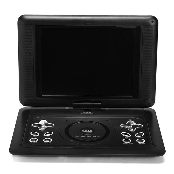 Portable 12 Inch HD LCD Screen TV Mobile DVD Game Media Player FM Radio USB MP3 MP4
