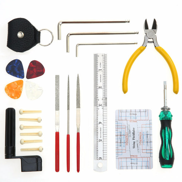 W003 Professional Guitar Repairing Tool Maintenance Cleaning Tool Kit for Guitar Ukulele