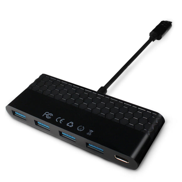 SSK SHU-C100 High Speed Type-C to 4 Port USB 3.0 Hub with Type-C PD Charging Port