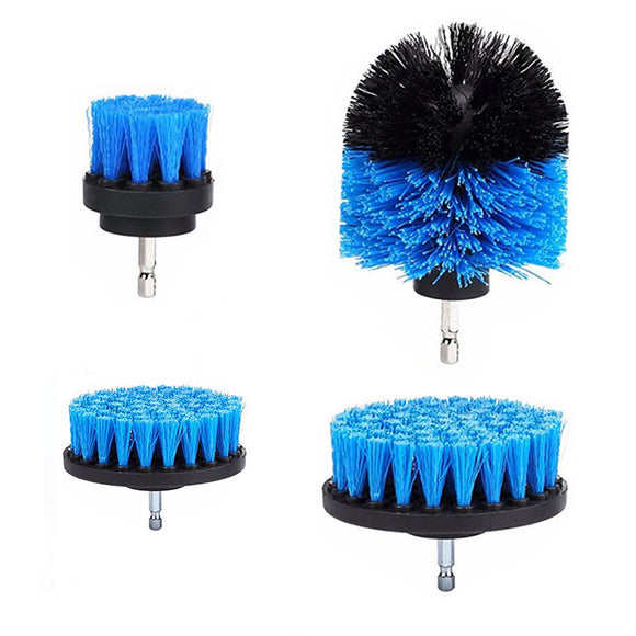 4pcs Drill Scrubber Brush Cleaning Brush Power Tool Electric Bristle Bathtub Tile Grout Cleaner