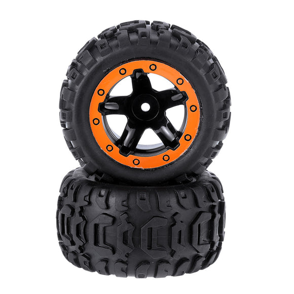 2PCS Tires & Wheels Rims for HBX 16889 1/16 RC Car Vehicles Spare Parts M16038