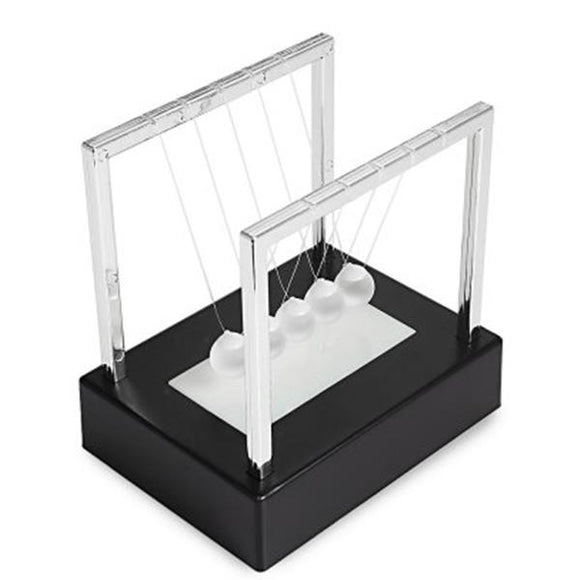 Newtons Cradle LED Light Up Kinetic Energy Balance Ball Home Office Science Gadget