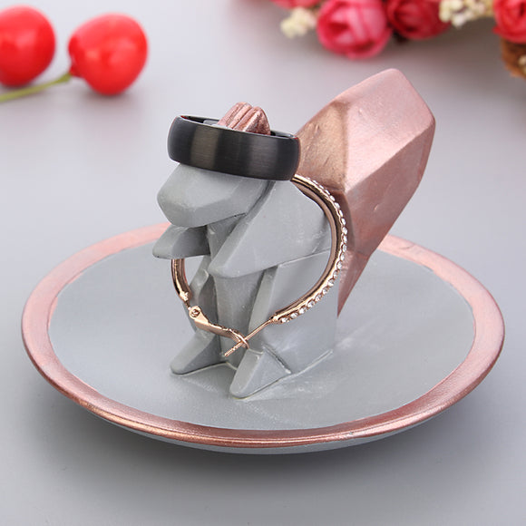 Bracelet Rings Creative Jewelry Display Stand Kawaii Cute Animal Squirrel Gift