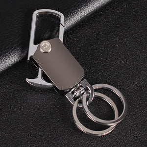 Creative Zinc Alloy Gun Black Fingertip Gyro Rotary Bottle Opener Multifunction Keychain