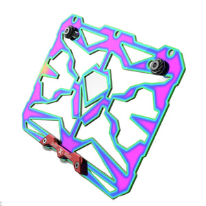 Motorcycle License Plate Frame Colorful Rear CNC Holder Stainless Steel Universal Honda/Suzuki 6mm