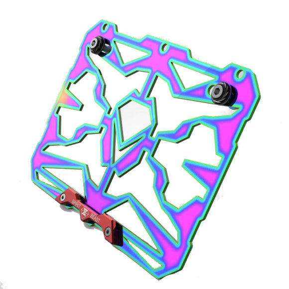 Motorcycle License Plate Frame Colorful Rear CNC Holder Stainless Steel Universal Honda/Suzuki 6mm