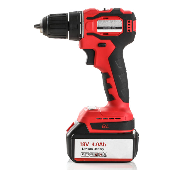 18V 4000mAh Electric Brushless Drills Cordless Screwdriver Power Tools Battery