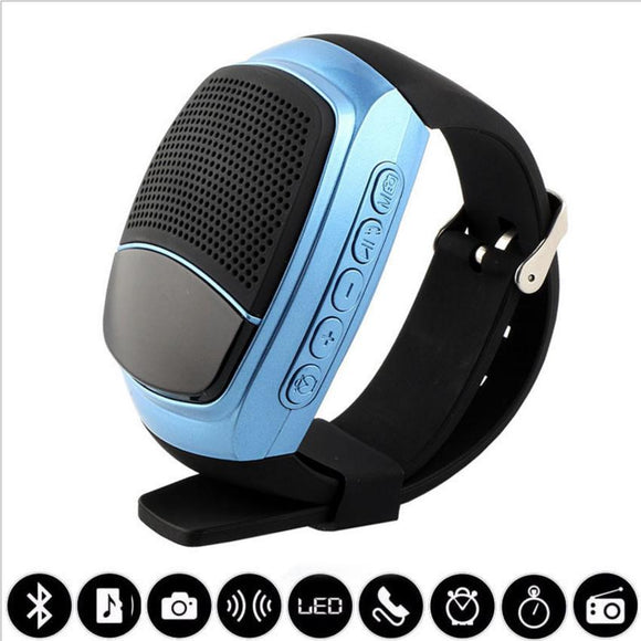 B90 Hifi Watch Bluetooth 3.0 Multifunctions Wristband Outdooors Mini Music Speaker Smart Watch