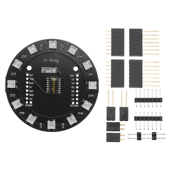 Wemos X-Ring RGB WS2812b LED Module For RGB Built-in LED 12 Colorful LED Module For WAVGAT ESP8266