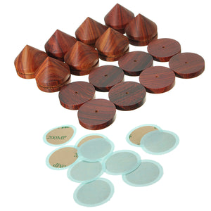 8Pcs Spikes Pads Rosewood Speaker IsolationFeet Stand 23mm / 0.91 Inches Wooden