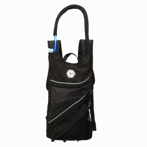 2L Water Bag Backpack Shoulder Tank Bag Saddle Bag Motorcycle Riding Black For SCOYCO 44X20X39cm
