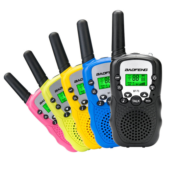 2Pcs Baofeng BF-T3 UHF462-467MHz 8 Channel Two-Way Radio Transceiver Radio Walkie Talkie Built-in Flashlight