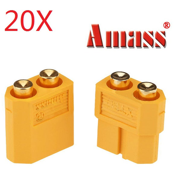 20 Pair Amass PCB Dedicated XT60-P Plug Connector Male & Female for PCB Board