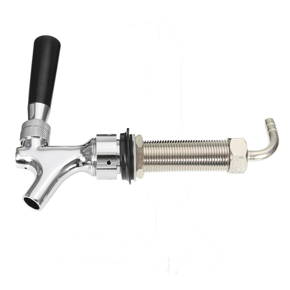 80mm Chrome Long Shank Valve Tap Faucet for Home brew