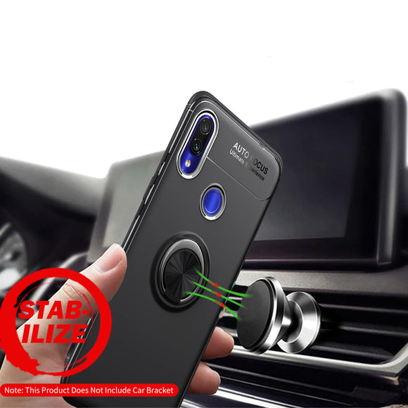Bakeey Shockproof Magnetic Adsorption Protective Case with Finger Ring Holder for Xiaomi Redmi Note 7 /Redmi Note 7 PRO