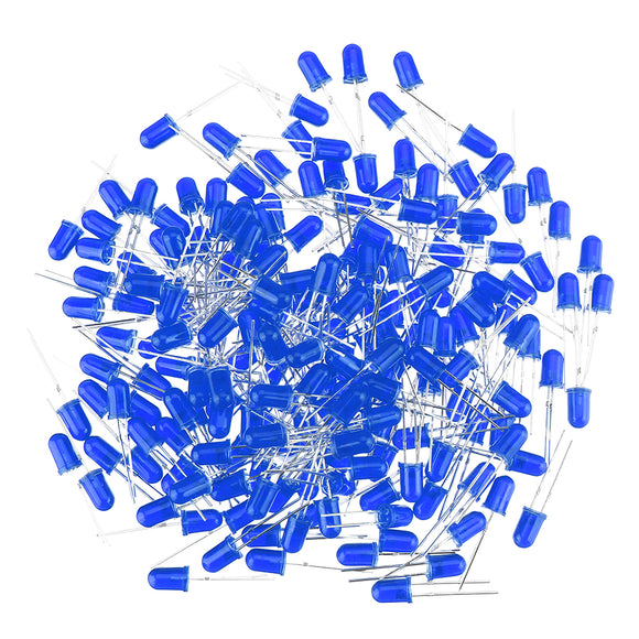 200pcs 5MM Blue LED Diode Round Diffused Blue Color Light Lamp F5 DIP Highligh