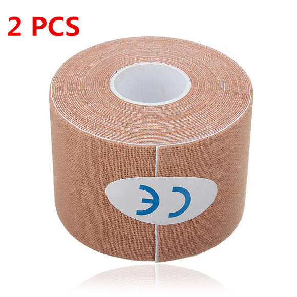 2PCS Apricot Sports Kinesiology Tape Muscles Care Therapeutic Bandage