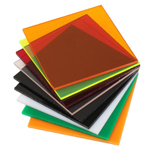 7878mm3mm Acrylic Sheet Cutting Carving Plate 9-Colors