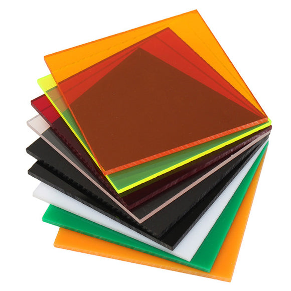 7878mm3mm Acrylic Sheet Cutting Carving Plate 9-Colors