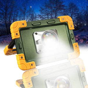 30W Portable Work Spot COB Light Rechargeable Aluminum Alloy Outdoor Camping Fishing Emergency Lamp