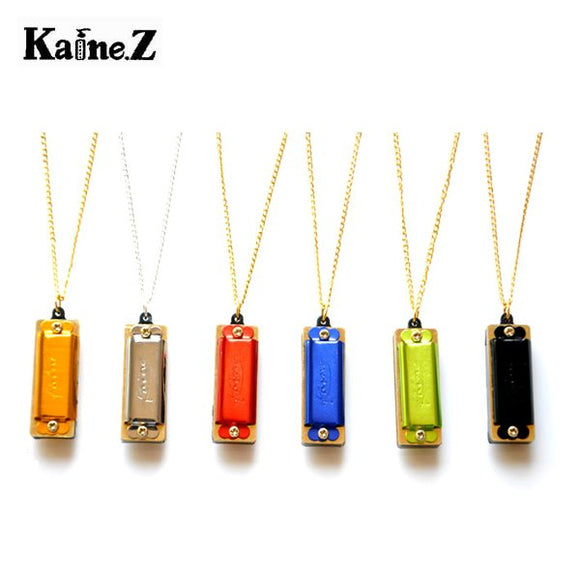 1PCS KAINE  4 Hole 8 Tone Necklace Style Mini Harmonica Key of C