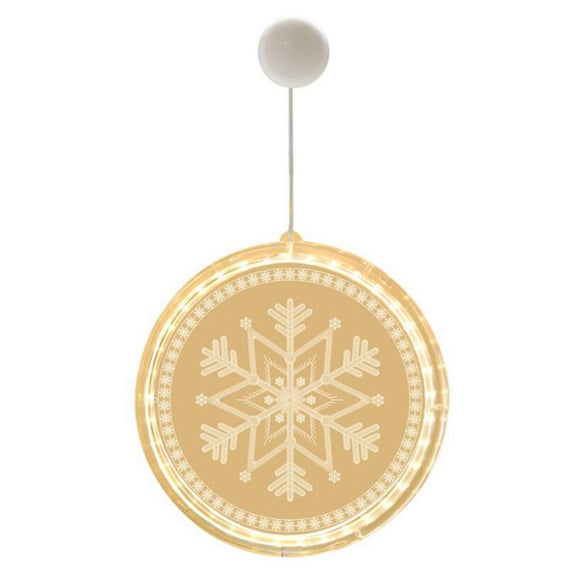 3D Snowflake Pattern LED Night Lamp Battery Hanging String Light for Bedroom Garland Christmas Decoration