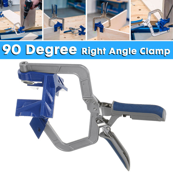90 Degree Metal Handle Right Angle Clamp Corner Clip For Pocket Hole Joinery Tool