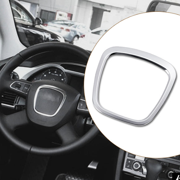 Aluminium Alloy Car Steering Wheel Sticker Body Emblem Trim for Audi A3/A4/A5/Q5/Q7