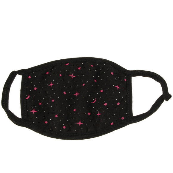 Motorcycle Winter Thick Cotton Dustproof Face Mask With Star Pattern