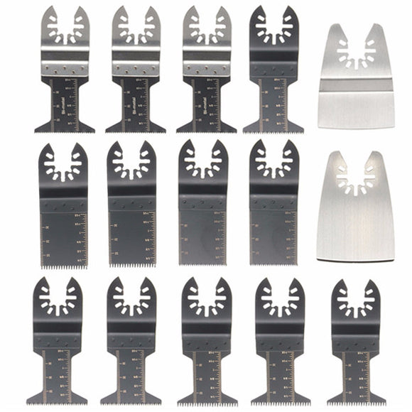 15 pcs Multitool Kit Accessories Mix Saw blade Oscillating Multitool for Fein Bosch Dewalt Porter