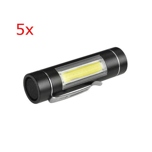 5pcs XANES 1516 T6 1000Lumens Portable Brightness EDC LED Flashlight 1*14500 or 1*AA