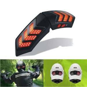 12V Wireless Smart Motorcycle Helmet Lights W/ USB Charging Casque Brake Signal Lamps Waterproof