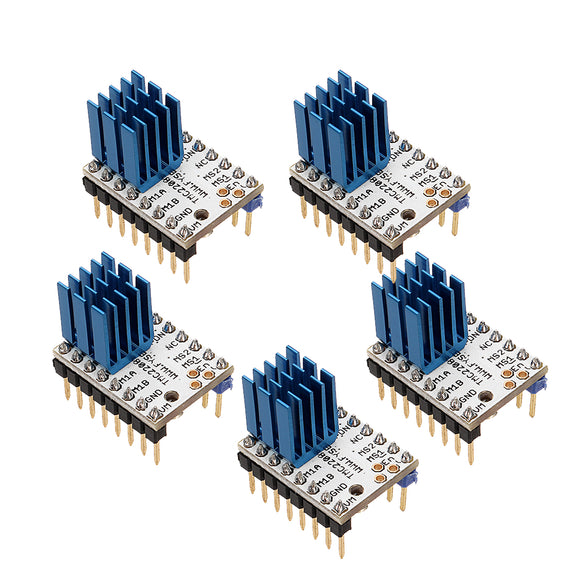 5Pcs/Pack TMC2208 v1.0 Stepper Motor Driver with AHeatsink DIY Kit for 3D Printer