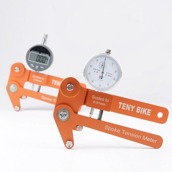 Aluminum Alloy Spoke Tension Meter Bikes Indicator Tensiometer Scales to 0.01mm Wheel Correction Rim Adjustment Tool