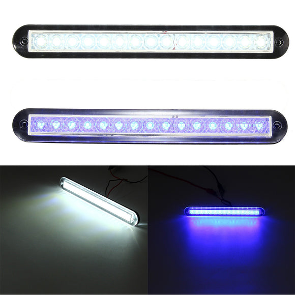 3W 12V 55LM 3200K White/Blue LED Corridor Light Aisle Lamp Waterproof for Yacht Boat