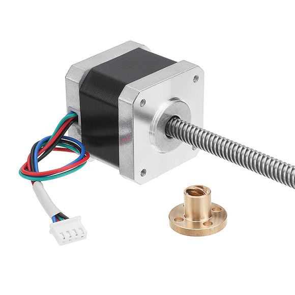 Machifit Nema17 42mm Stepper Motor with T8 380mm Lead Screw for CNC Engraving Machine