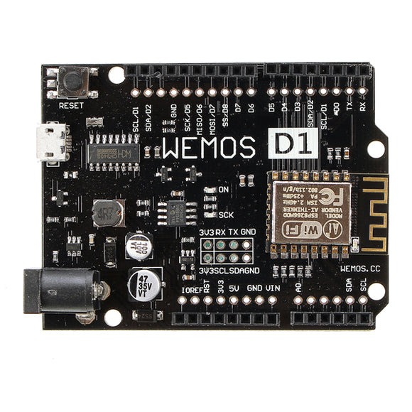 WeMos D1 R2 V2.1.0 WiFi Uno Module Based ESP8266 For Arduino Nodemcu Compatible