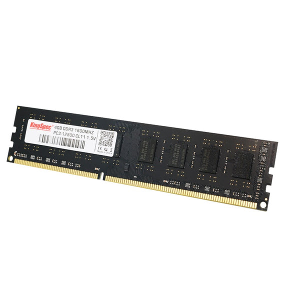 KingSpec DDR3 4GB 8GB 1600Mhz Desktop Computer Memory NON-ECC Ram